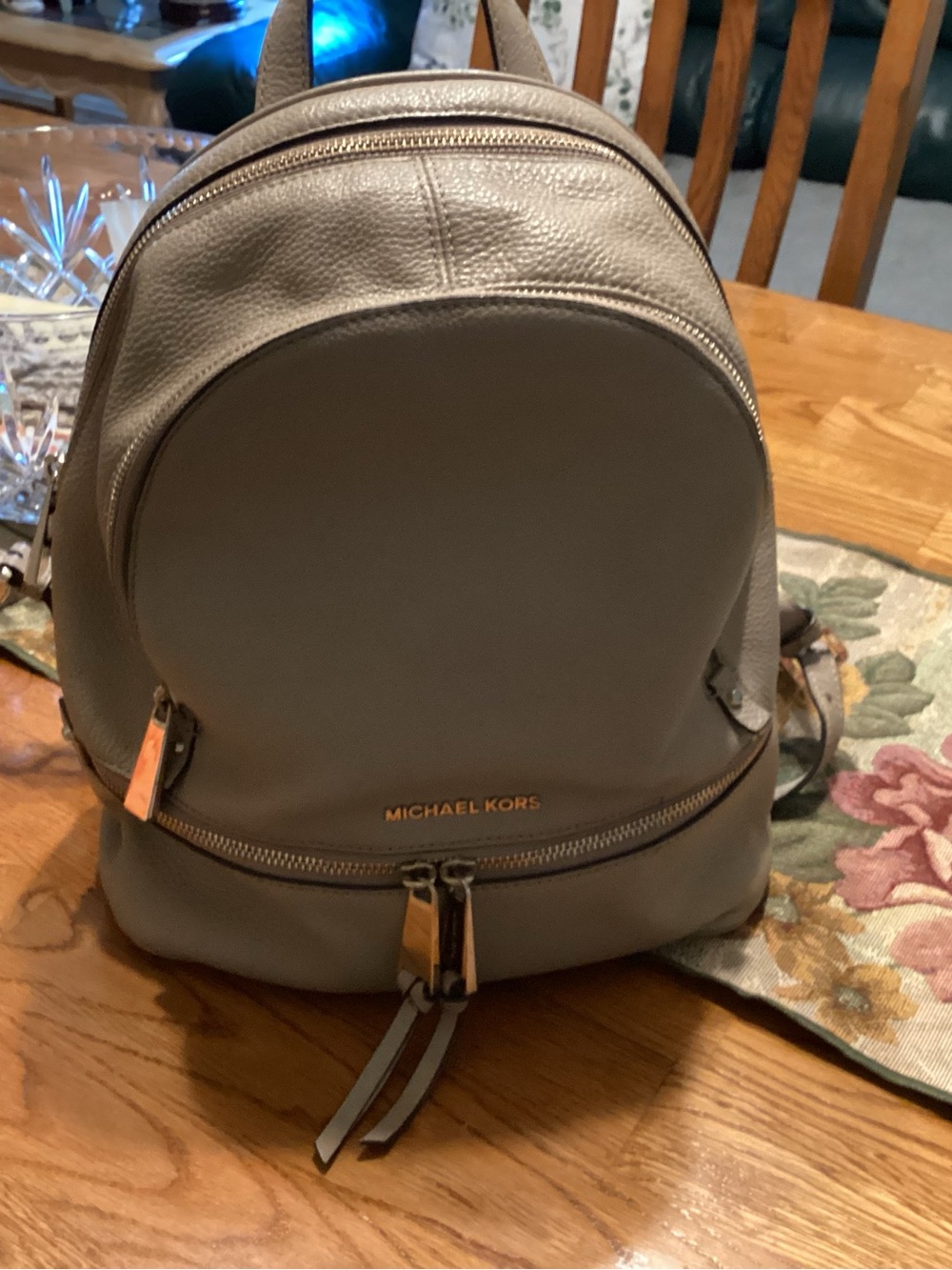 Michael Kors backpack in pebbled leather